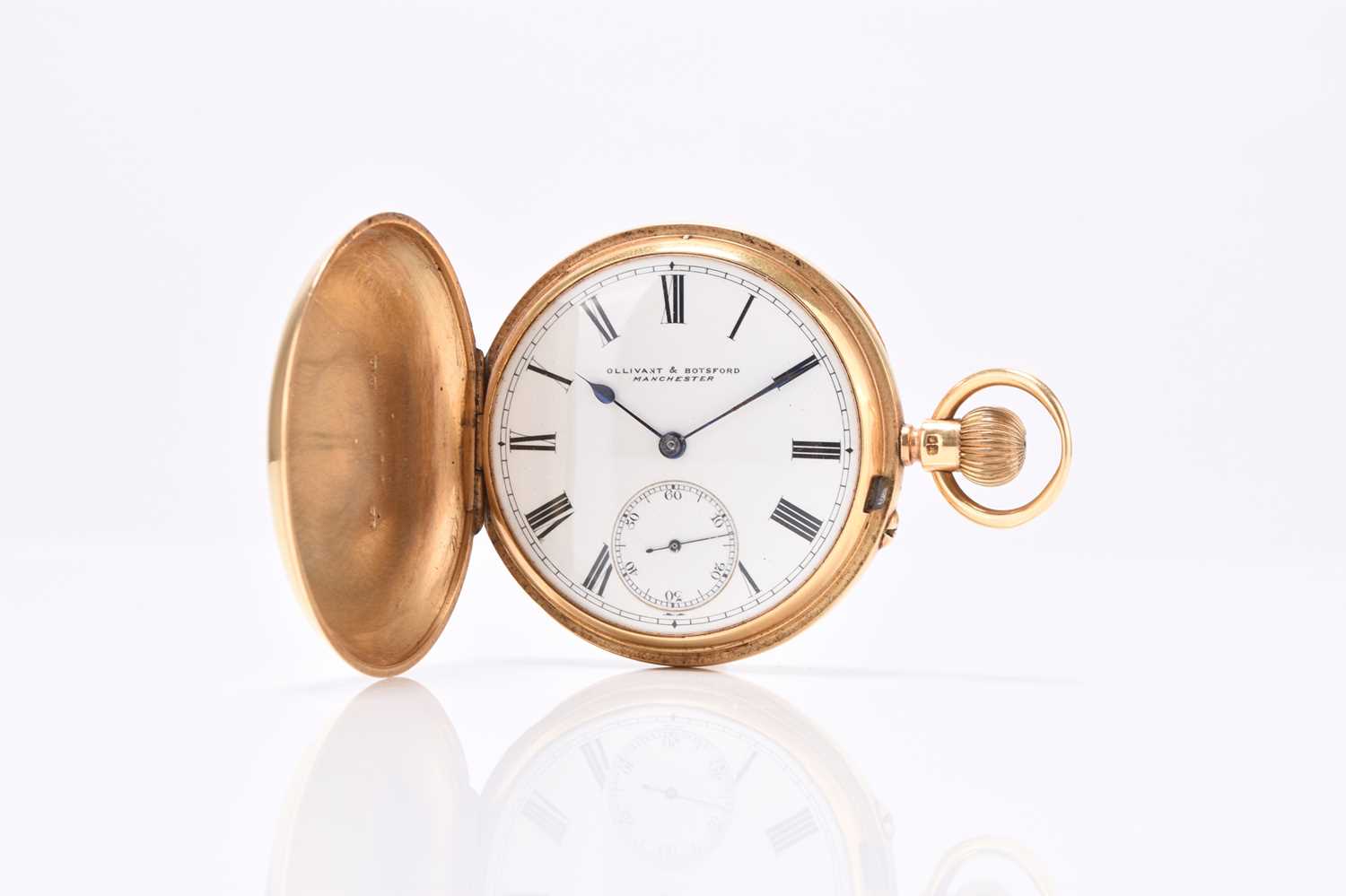 Lot 62 - An 18ct gold hunter pocket watch
