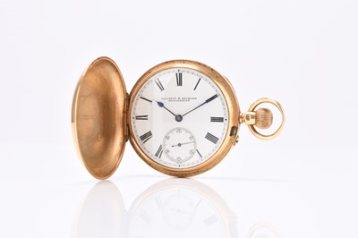 Lot 62 - An 18ct gold hunter pocket watch