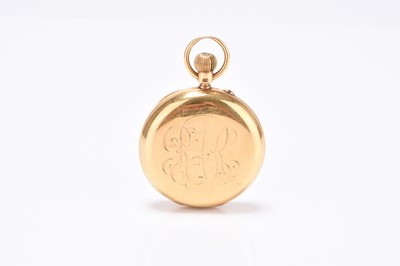 Lot 62 - An 18ct gold hunter pocket watch