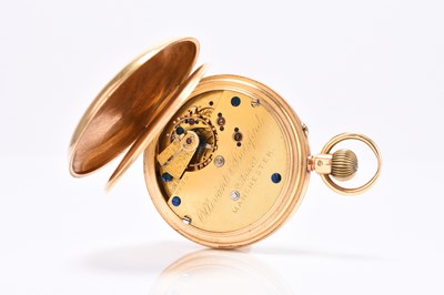 Lot 62 - An 18ct gold hunter pocket watch