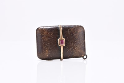 Lot 63 - Movado: A lady's Ermeto travel or purse watch