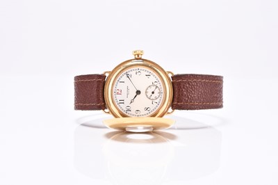 Lot 65 - Waltham: A gentleman's 18ct gold wristwatch