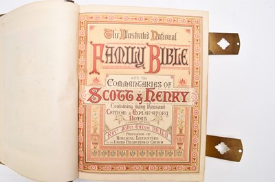 Lot 38 - HOLY BIBLE, large 4to. With the Commentaries of Scott & Henry, edited by Rev John Eadie