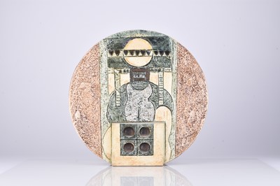 Lot 532 - A large Troika wheel vase by Alison Brigden, circa 1977-83
