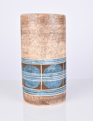 Lot 534 - Troika cylindrical vase by Louise Jinks, circa 1976-1981