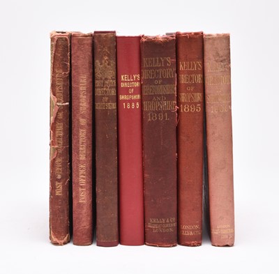 Lot 74 - POST OFFICE DIRECTORY OF SHROPSHIRE (Kelly's) 1863,1870,1879, 1885, 1891, 1895, 1900