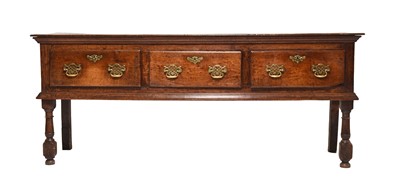 Lot 183 - A 17th century oak dresser base