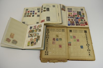 Lot 350 - Large accumulation of stamps and some Postal History items in albums, loose pages, tins etc