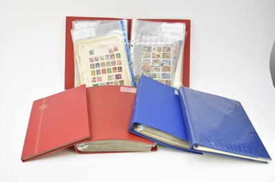 Lot 376 - Accumulation of stamps in albums, packets and old club books