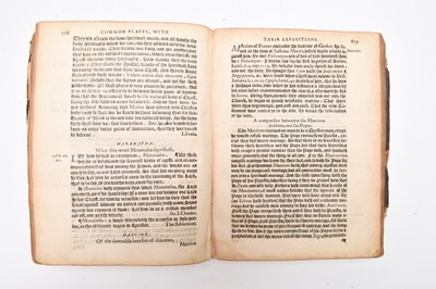 Lot 39 - MARBECK, John, Booke of Notes and Common Places, 1581