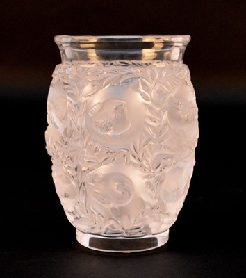 Lot 589 - Lalique Crystal 'Bagatelle' vase, post-war