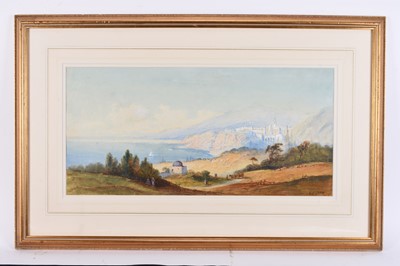 Lot 675 - Frank Catano (1880-1920) Lake Maggiore and Edwin St John (act. 1880-1920) Bay of Naples