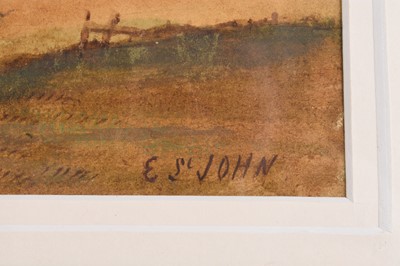 Lot 675 - Frank Catano (1880-1920) Lake Maggiore and Edwin St John (act. 1880-1920) Bay of Naples