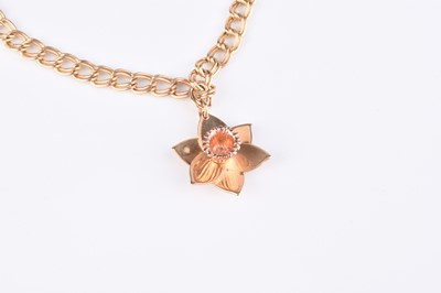 Lot 157 - A Clogau 9ct gold Daffodil charm bracelet