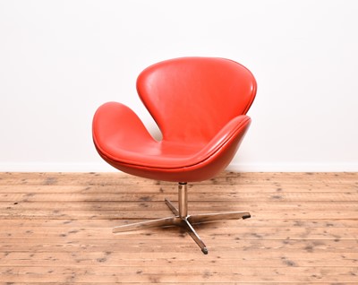 Lot 220 - After Arne Jacobsen for Fritz Hansen, a 'Swan' lounge chair