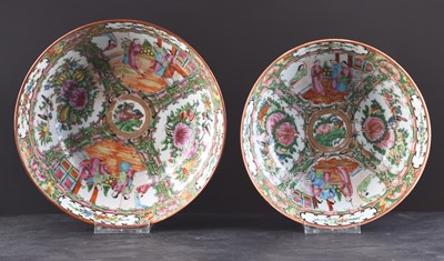 Lot 75 - Two Chinese Canton famille rose bowls