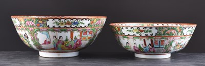 Lot 75 - Two Chinese Canton famille rose bowls
