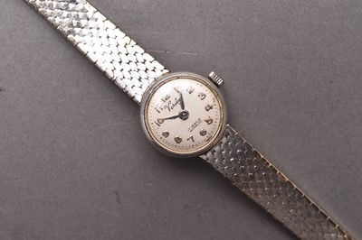 Lot 293 - Verity: A lady's 9ct white gold bracelet watch