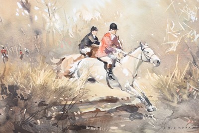 Lot 82 - Eric H Day (1900-1995) Five Watercolours, Hunting and Sporting Interest