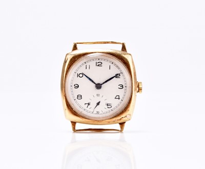 Lot 72 - Oyster: A gentleman's 9ct gold wristwatch