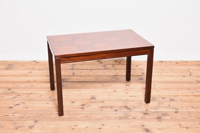 Lot 215 - Heggen, Norway, a parquetry rosewood coffee table