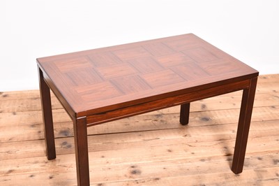 Lot 215 - Heggen, Norway, a parquetry rosewood coffee table