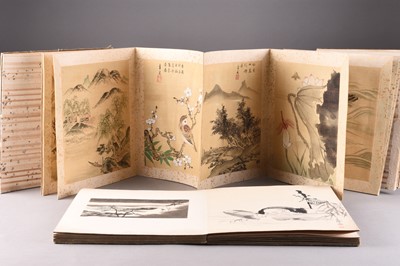 Lot 239 - A collection of Japanese paintings and prints, Meiji/Taisho era