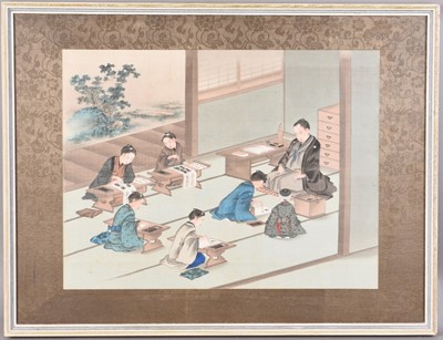 Lot 239 - A collection of Japanese paintings and prints, Meiji/Taisho era