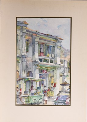 Lot 97 - Tan Choon Ghee (1930-2010) Three Street Scenes