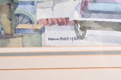 Lot 97 - Tan Choon Ghee (1930-2010) Three Street Scenes
