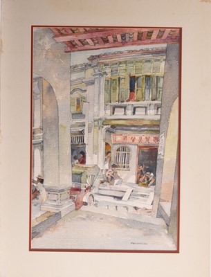 Lot 97 - Tan Choon Ghee (1930-2010) Three Street Scenes