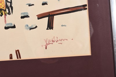 Lot 127 - Yu-Chian Chia (Malaysian 1936-1991) Street Scene