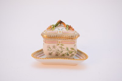 Lot 583 - Royal Copenhagen 'Flora Danica' custard cup and cover, dated 1936