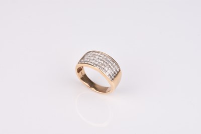 Lot 63 - A Gentleman’s diamond set panel ring