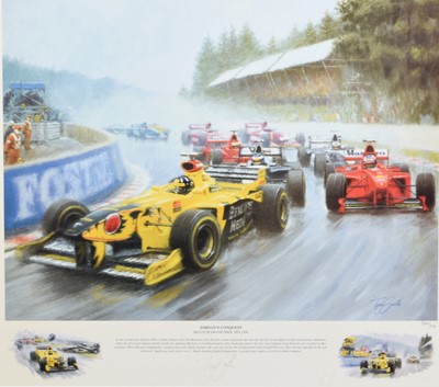 Lot 345 - 'Mika Magic' and 'Jordan's Conquest', two signed prints after Tony Smith