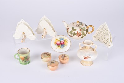 Lot 502 - A collection of Royal Worcester and Grainger miniatures