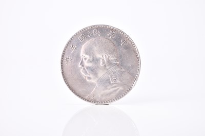 Lot 314 - China - Republic of China silver dollar (Yuan) dated 1914, depicting bust of Yuan Shih-Kai