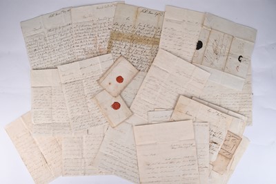 Lot 201 - ROYAL NAVY - Good archive of correspondence with Napoleonic and United States war interest.