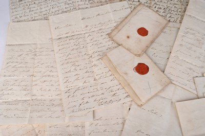 Lot 201 - ROYAL NAVY - Good archive of correspondence with Napoleonic and United States war interest.