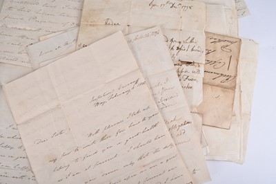 Lot 201 - ROYAL NAVY - Good archive of correspondence with Napoleonic and United States war interest.