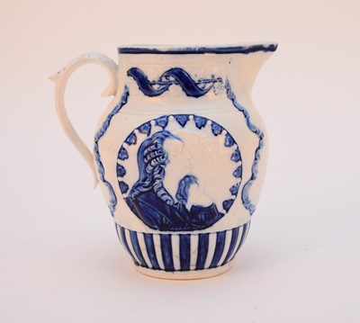 Lot 485 - Rare English porcelain commemorative jug, 'Duke of York / Royal Sufferers', circa 1796-1800