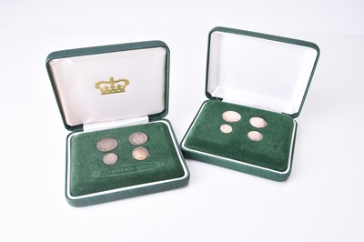 Lot 216 - George III Maundy set dated 1818 together with George IV Maundy set dated 1823