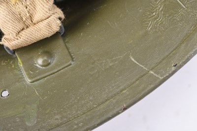 Lot 64 - MkII British Army helmet with webbing and other items