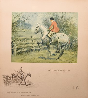 Lot 73 - Snaffles (Charlie Johnson Payne 1884-1967) The Stone Wall and The Timber Merchant