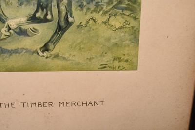 Lot 73 - Snaffles (Charlie Johnson Payne 1884-1967) The Stone Wall and The Timber Merchant
