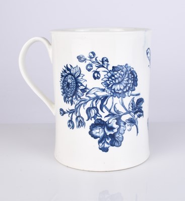 Lot 428 - A rare Caughley 'Natural Sprays' mug, circa 1775-80