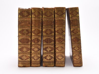 Lot 13 - PLAYFAIR, William, British Family Antiquity, Illustrative of the Origin and Progress of the Rank, Honours and Personal Merit of the Nobility of the United Kingdom, 4to, vols 1-5 (5) (box)