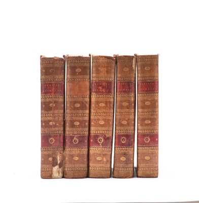 Lot 19 - THORNTON, R J, The Philosophy of Medicine, or Medical Extracts on the nature of health and disease, 4th edition, 5 vols 1799-1800. (5) (box)