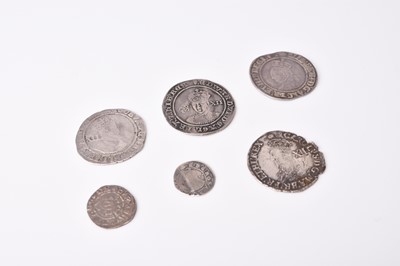 Lot 250 - A small collection of hammered silver coinage, Edward I to Charles I comprising