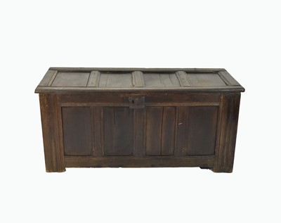 Lot 388 - A 17th century oak coffer
